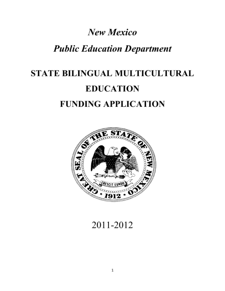 2011-2012 State Bilingual Application Part I