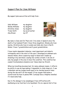 Support Plan for Jane Williams