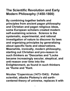 Scientific Revolution Modern Philosophy