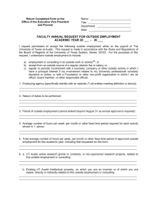 faculty annual request for outside employment