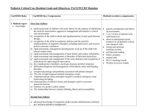PACE PCCRT Goals and Objectives