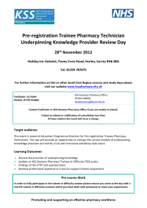 Participants - NHS KSS Pharmacy