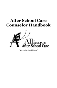 Counselor Handbook  - The Alliance for Women & Children
