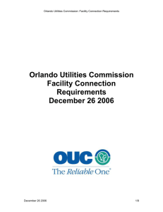 OUC Facility Connection Requirements