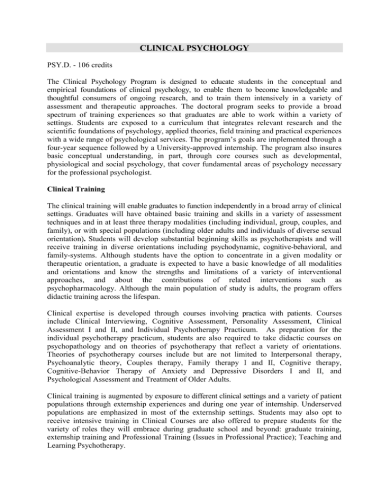 dissertation clinical psychology