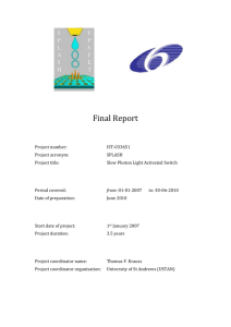 Splash final report - University of St Andrews