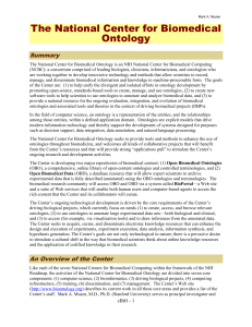 Gramt Proposal Style Sheet - National Center for Biomedical Ontology