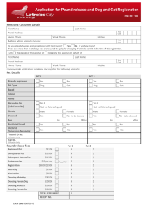 What happens if I do not register my pet?