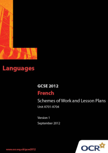 Sample scheme of work and lesson plan booklet (DOC