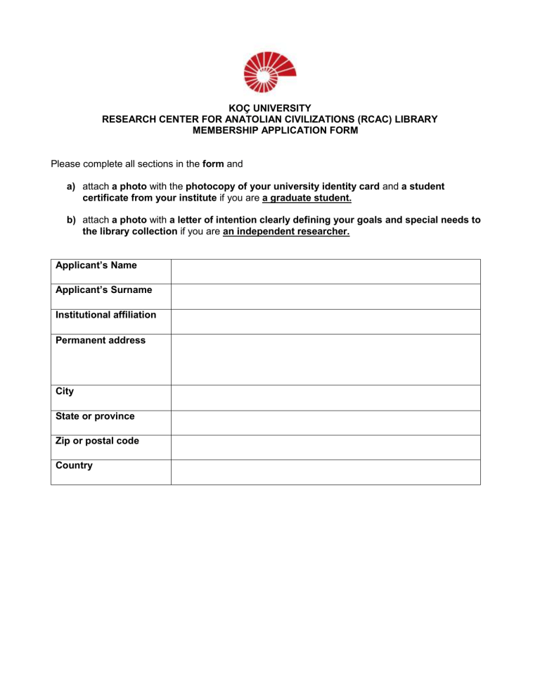 application letter for library membership