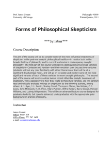Syllabus - The Department of Philosophy