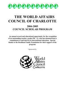 Click here - World Affairs Council of Charlotte