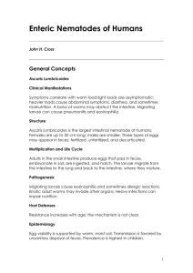 Enteric Nematodes of Humans