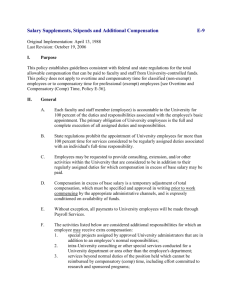 Compensation in Excess of Base Salary