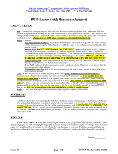 Form 03 BMTM Vehicle Maintenance Agreement Page 1