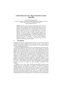 Guided Operators for a Hyper-Heuristic Genetic Algorithm