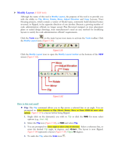 Modify Layout (VIEW-8.03) Although the name of this tool is Modify