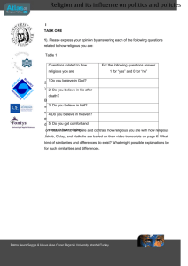 Religion and politics - Atlas of European Values
