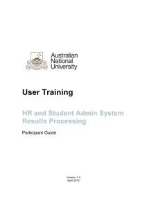 Business Process Steps - Australian National University