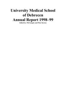 DOTE Évkönyv 1993-94 - Általános Orvostudományi Kar