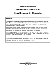 Equal Opportunity Checklist