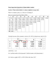 Properties of Chain Ladder Models