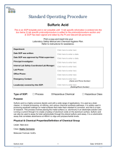 Sulfuric Acid Assay - UCLA David Geffen School of Medicine