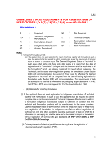 1.1.1 Guidelines for registration of Herbicides u/s 9(3B)