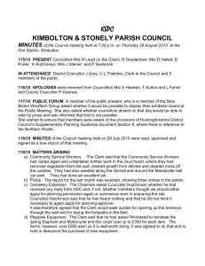 26 August 2010 - Kimbolton & Stonely Parish Council