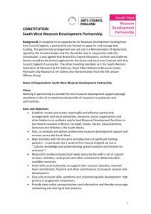 South West Museum Development Partnership Constitution