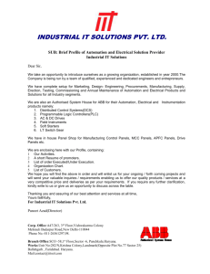 Company Profile - Industrial IT Solutions Pvt Ltd
