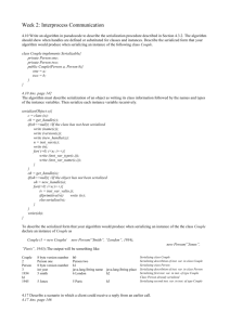 Week 2: Interprocess Communication 4.10 Write an algorithm in