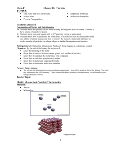 Notepacket: Ch 11 the Mole