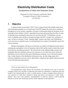 Electricity Distribution Costs - Massachusetts Alliance for Municipal