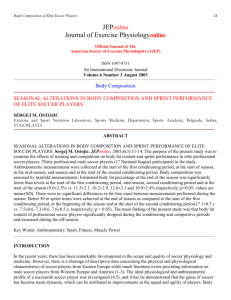 sergej m. ostojic - American Society of Exercise Physiologists