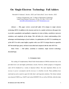 A. Single-Electron Transistor Majority Full Adder