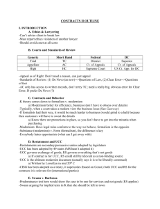 CONTRACTS II OUTLINE