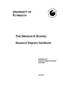 Research Degrees Handbook