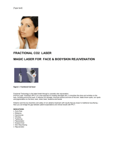 Fractional Co2 laser - Cosmetic Surgery Centre