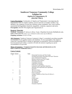 Syllabus for - Faculty - Southwest Tennessee Community College
