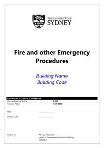Building Emergency Procedures Manual template