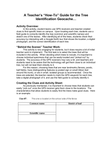 A Teacher`s “How-To” Guide for the Tree Identification Geocache…