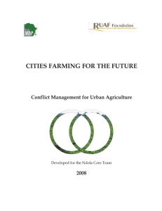 Conflict Management for Urban Agriculture