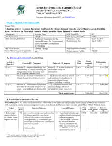 B. GEF agency(ies) certification