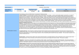 Service Plan - Northern Bridge