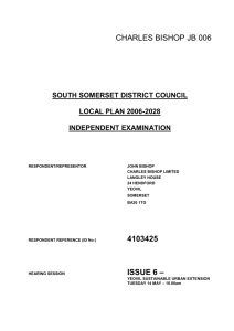 Charles Bishop JB 006 - South Somerset District Council