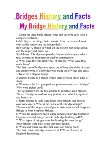 1. Name the three basic bridge types and describe each with a