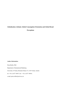 1 Globalization Attitude, Global Consumption Orientation and Global