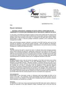 NZG RESC Guidelines on Biological Samples or Data