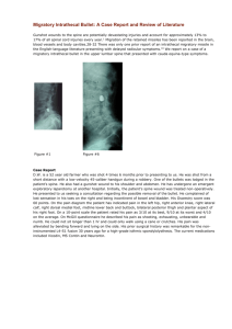 Migratory Intrathecal Bullet: A Case Report and Review of Literature
